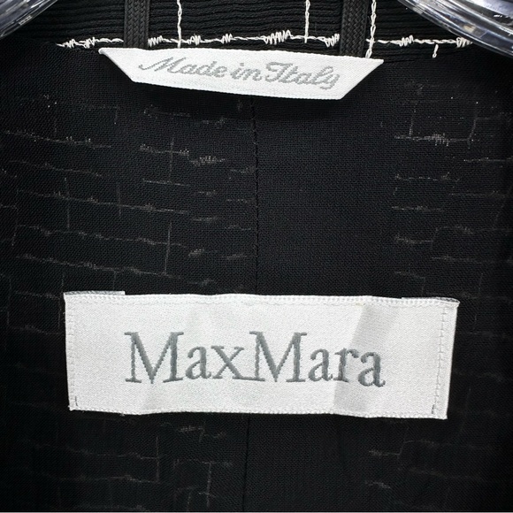Max Mara Blazer Jacket Made in Italy Black Size 4 - Picture 5 of 8